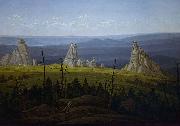 Carl Gustav Carus The Three Stones in the Giant Mountains oil on canvas